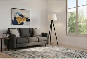 Lampa podłogowa trójnóg czarny Light Home LH Len 1xE27 44cm abażur stożek jasny beżowy L01