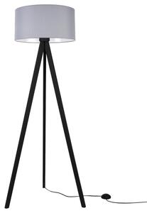 Lampa podłogowa trójnóg czarny Light Home LH Gaja 1xE27 44cm abażur walec szary