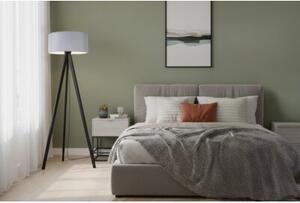 Lampa podłogowa trójnóg czarny Light Home LH Gaja 1xE27 44cm abażur walec szary