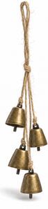 Świąteczna zawieszka dekoracyjna GOLDEN BELLS 35 cm, złota