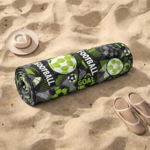 Ręcznik Plażowy Kąpielowy Szybkoschnący Na Basen 70x140cm Mikrofibra Piłki