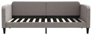 Sofa rozsuwana, kolor taupe, 90x200 cm, tkanina