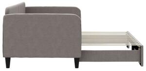 Sofa rozsuwana, kolor taupe, 90x200 cm, tkanina