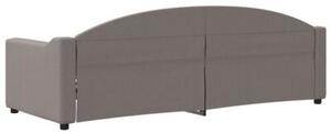 Sofa z funkcją spania, kolor taupe, 80x200 cm, obite tkaniną