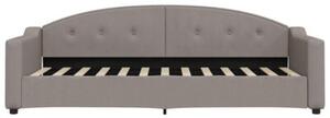 Sofa z funkcją spania, kolor taupe, 80x200 cm, obite tkaniną