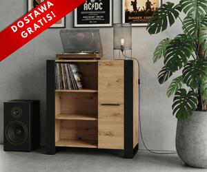 Szafka biurowa loft półka na książki artisan | Umeblowana.com