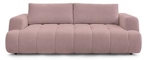 Różowa rozkładana/ze schowkiem sofa 251 cm Fuji – Bobochic Paris