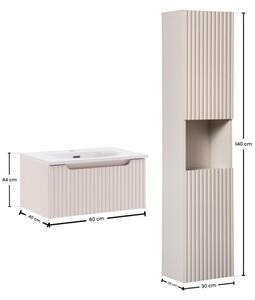 Zestaw mebli łazienkowych 50cm z blatem Nova Coast Evoke