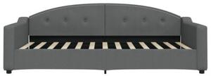 Sofa rozsuwana, ciemnoszara, 100x200 cm, tkanina