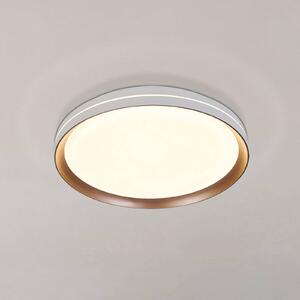 Searchlight Lampa sufitowa Saucer, możliwość ściemniania, biały / opal, salon / jadalnia, metal, nowoczesny