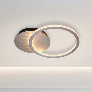 Searchlight Lampa sufitowa Specs, możliwość ściemniania, kremowy / amber, salon / jadalnia, metal, nowoczesny