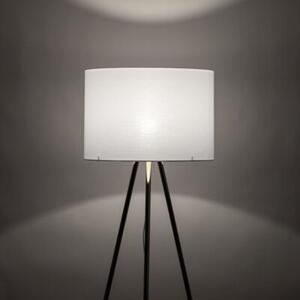Lampa podłogowa TK Lighting UMBERTO 6637 biało-złota, klosz 50 cm, wys. 150 cm, E27, nowoczesna do salonu i sypialni