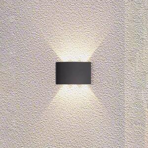Searchlight Kinkiet zewnętrzny Shadows, czarny, aluminium, nowoczesny