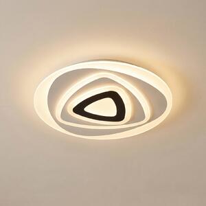 Lampa sufitowa LED Rebeka Lindby, możliwość ściemniania, biały / opal, salon / jadalnia, tworzywo sztuczne, nowoczesny