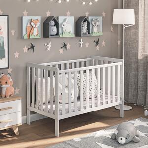 Łóżeczko dziecięce LuLu 120x60 – regulowane, bezpieczne, drewniane