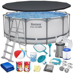 Basen stelażowy 366x122 zestaw 17w1 Bestway 56420