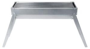 Grill węglowy stalowy składany przenośny 73x21x37 cm