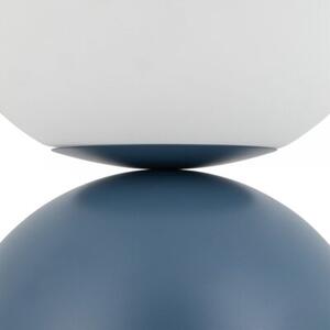 Lampka nocna stołowa TK Lighting MIKI NAVY BIG 11431 granatowo-biała, E27, 52 cm, włącznik na kablu