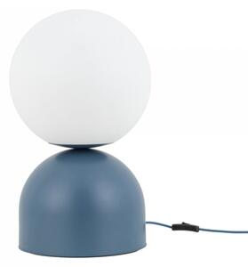 Lampka nocna stołowa TK Lighting MIKI NAVY BIG 11431 granatowo-biała, E27, 52 cm, włącznik na kablu