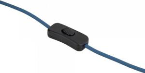 Lampka nocna stołowa TK Lighting MIKI NAVY BIG 11431 granatowo-biała, E27, 52 cm, włącznik na kablu
