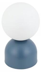 Lampka nocna stołowa TK Lighting MIKI NAVY BIG 11431 granatowo-biała, E27, 52 cm, włącznik na kablu