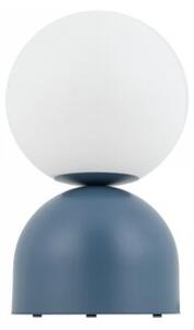 Lampka nocna stołowa TK Lighting MIKI NAVY BIG 11431 granatowo-biała, E27, 52 cm, włącznik na kablu