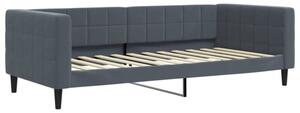 Sofa z funkcją spania, ciemnoszara, 90x200 cm, aksamit