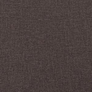 Sofa z wysokim oparciem ciemnobrÄ zowy 109 x 56 x 121 cm tkanina