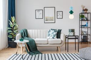 LATERA S lampa wisząca klosz biały zielona i niebieska ceramika 1xE14 wykończenie białe PND-94331A-1S-MLTI
