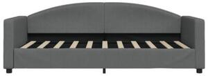 Sofa rozsuwana, ciemnoszara, 90x190 cm, tkanina
