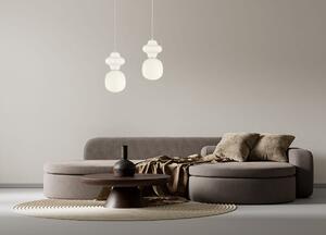 LATERA S lampa wisząca klosz biały waniliowa ceramika 1xE14 wykończenie białe PND-94331-1S-GRN