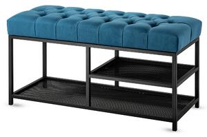 Ławka Pikowana do przedpokoju Industrialna SHELF'y LOREN - LOFT