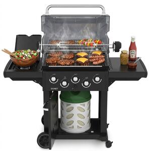 Grill ogrodowy gazowy BROIL KING Signet 390 Shadow 11.4 kW 65 x 38 / 60 x 26 cm