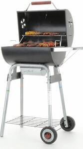 Grill ogrodowy węglowy LANDMANN Taurus 440 31420 Zamykany, beczka, półki boczne, regulacja wysokości, termometr