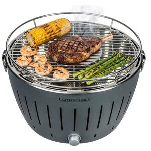 Grill ogrodowy węglowy LOTUSGRILL Classic G-AN-34P Okrągły, bezdymny, termiczna obudowa, Czarny