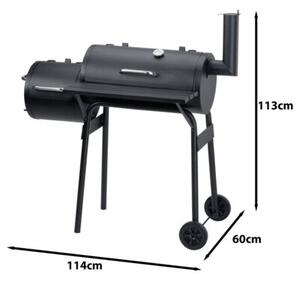 Grill ogrodowy węglowy ACTIVA Lokomotywa Texas 11225 Zamykany, z termometrem