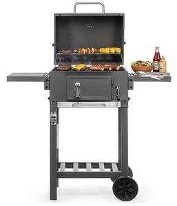 Grill ogrodowy węglowy ACTIVA Angular 11247C Zamykany, żeliwny ruszt, termometr
