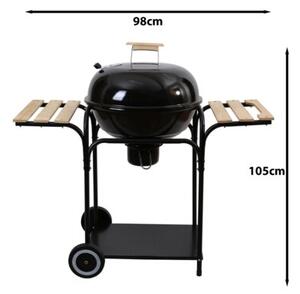 Grill ogrodowy węglowy ACTIVA 19426 Zamykany, okrągły, na kółkach