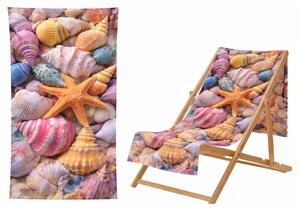 Ręcznik Plażowy Kąpielowy Szybkoschnący Na Basen 70x140cm Mikrofibra Rozgwiazda