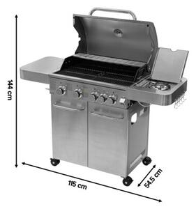Grill ogrodowy gazowy PROLINE 40214 74 x 44 cm