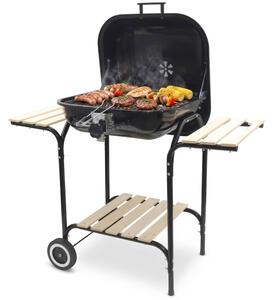 Grill ogrodowy węglowy PATIO 91332 Zamykany, na kółkach, półki boczne, regulacja wysokości rusztu