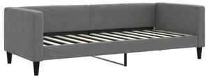 Sofa z funkcją spania, ciemnoszara, 80x200 cm, obita tkaniną