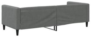 Sofa z funkcją spania, ciemnoszara, 80x200 cm, obita tkaniną