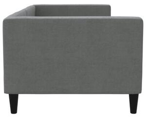 Sofa z funkcją spania, ciemnoszara, 80x200 cm, obita tkaniną