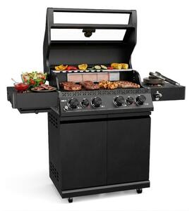 Grill ogrodowy gazowy KOLER Krone S1 Czarny 21.6 kW 73 x 46 cm