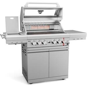 Grill ogrodowy gazowy KOLER Krone S2 Silver 21.6 kW 74 x 46 cm