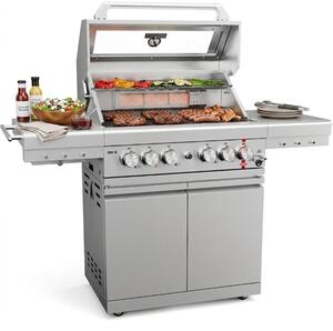 Grill ogrodowy gazowy KOLER Krone S2 Silver 21.6 kW 74 x 46 cm