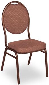 Brązowe krzesło do sali bankietowej - Pogos 4X