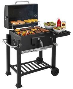 Grill ogrodowy węglowy GOCKOWIAK Mejor Zamykany, kółka, półki boczne, termometr