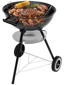 Grill ogrodowy węglowy LUND 99591 Zamykany, okrągły, termometr, kółka